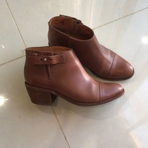 Madewell brown leather boots